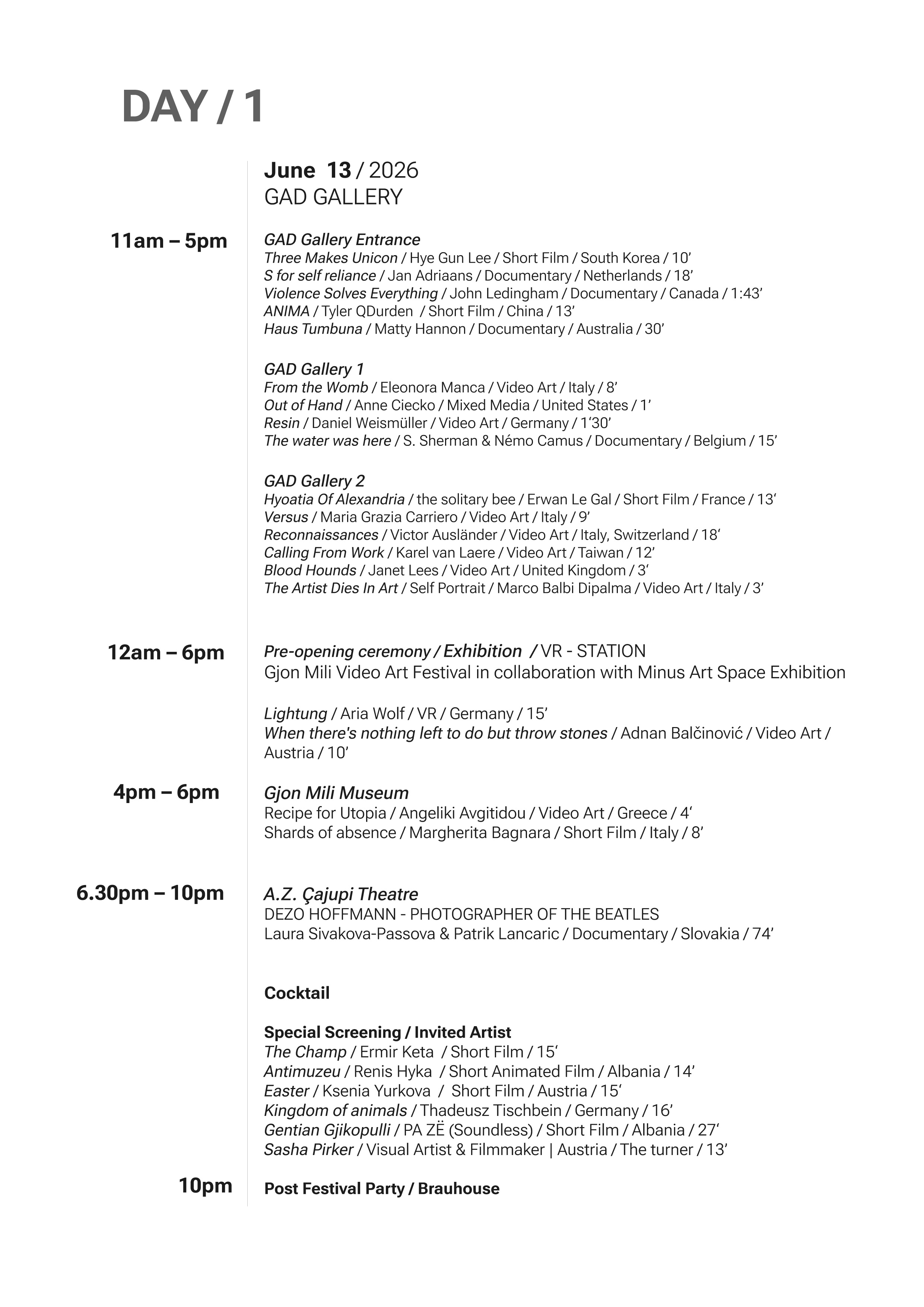 KORCA programme page 3